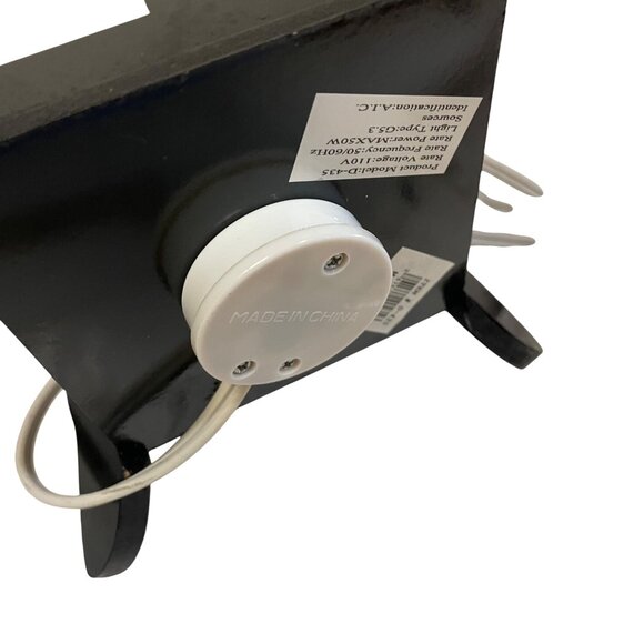 Sweet Scents n More Wood Oil Warmer Black Orange LED Lantern Light With Fleur-de - Picture 5 of 12